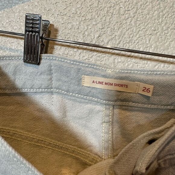 NWOT Levi A Line Mom High Waisted Shorts Size 26 - Picture 3 of 9